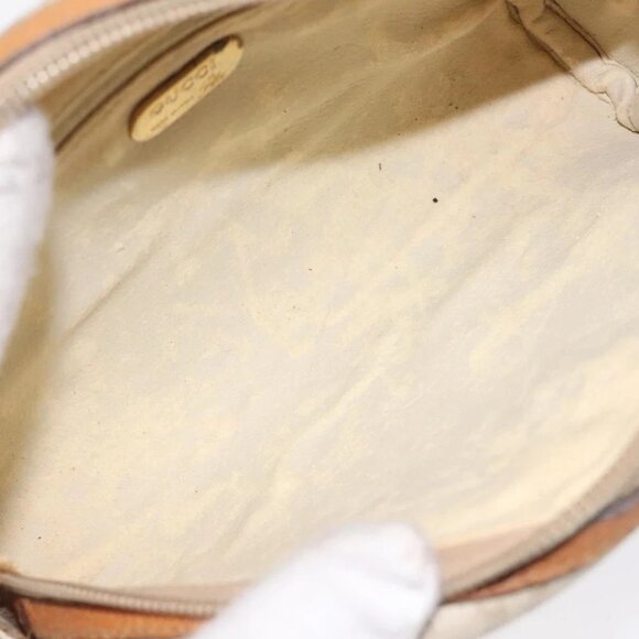 GUCCI GG Plus Supreme Shoulder Bag PVC Ivory Gold - Picture 13 of 15